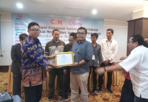 SMSI Provinsi Bengkulu Terima Penghargaan Dalam Rapimnas SMSI 2018