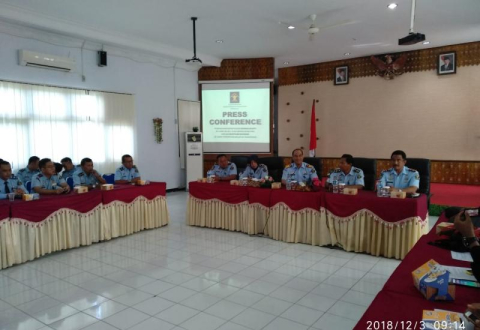Kanwil Kemenkumham Bengkulu Menggelar Acara Pers Conference, Tentang Narapidana Ridwan Mukti dan Istri