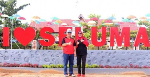 Kominfo Seluma Launching Taman Cyber Mini