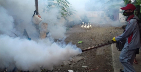 Dinas Kesehatan Bengkulu Selatan Lakukan Fogging