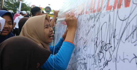 Lima Puluh Ribu Kaum Milenial Ikuti Jalan Santai MRSF