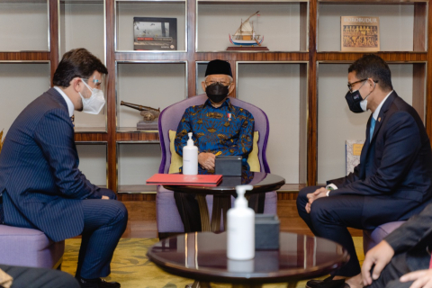 Wapres Ma'ruf Amin saat hadir diacara