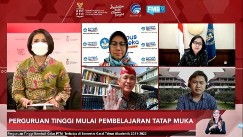 Dialog FMB9 tema perguruan tinggi memulai PTM dengan menegakan protokol kesehatan