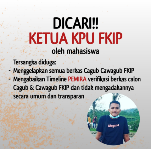 Berulah Lagi, Pemira Unib Kembali Diwarnai Mal Prosedur