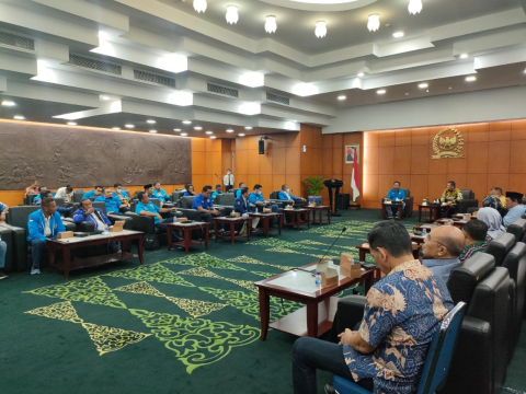 Ketum Terpilih Haris Pertama dan 34 DPD KNPI Bertemu Ketua MPR RI