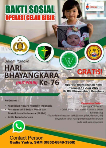 Operasi Bibir Sumbing Gratis