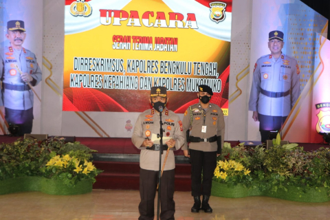 Kapolda Bengkulu  Pimpin Sertijab Dir Reskrimsus