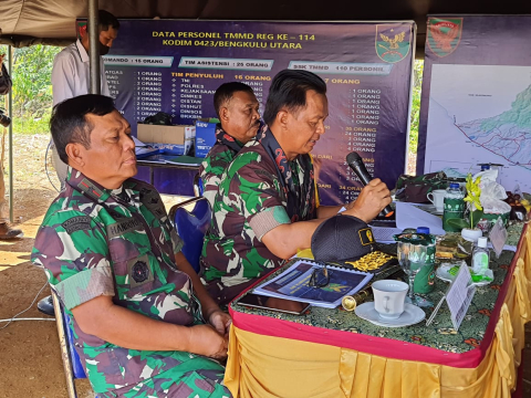 Tim Wasev Kunjungi Lokasi TMMD Ke-114 Kodim 0423/BU
