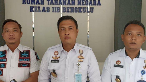 Karutan Bengkulu didampingi jajaran pejabat lainnya