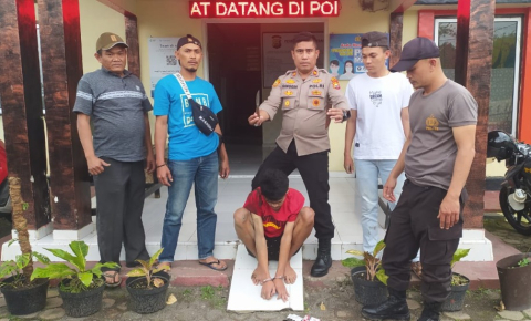 Melintas Bawa Sajam dan Sabu, Sopir Diamankan Polsek Bengko 