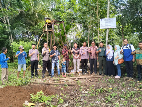 Awasi Penggunaan DD, Polsek Lais Hadiri Penetapan Titik Nol