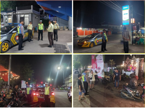 Jaga Keamanan, Personel Polsek Ratu Samban Patroli Keliling