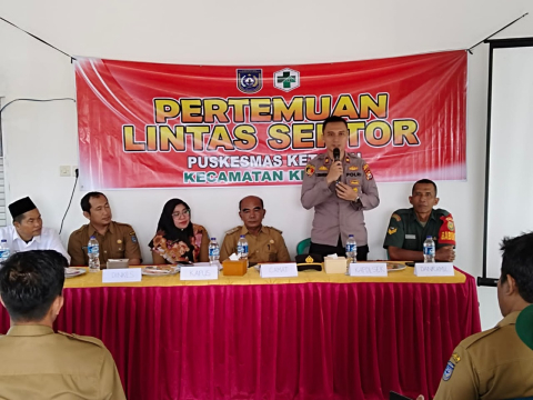 Kapolsek Hadiri Lokakarya Mini Lintas Sektor Bidang Kesehatan Puskesmas Ketahun