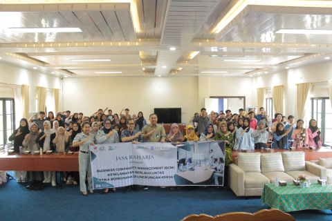 Jasa Raharja Kenalkan Materi “Business Continuity Management (BCM)” pada Pertemuan Jasa Raharja Mengajar di FISIP UNIB