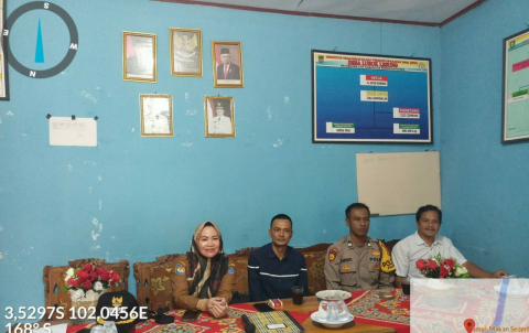 Dihadiri Plt Bhabinkamtibmas, Desa Lubuk Lesung Tetapkan Titik Nol Pembangunan