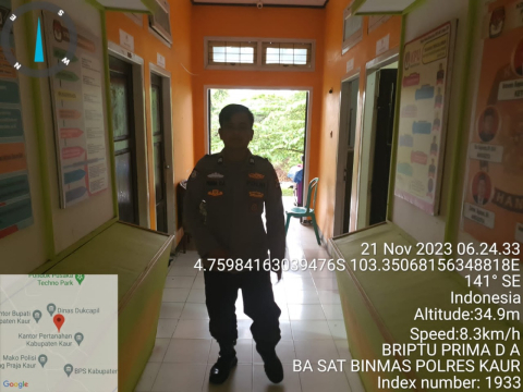 Personel Polres Kaur Laksanakan Pengamanan di Bawaslu Kaur