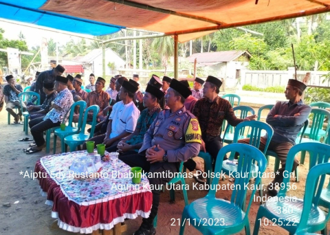 Bhabinkamtibmas Polsek Kaur Utara Laksanakan Sambang DDS 