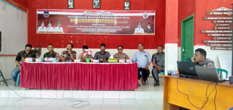 Waka Polsek Ketahun Hadiri Musyawarah Pembangunan Desa Fajar Baru K2