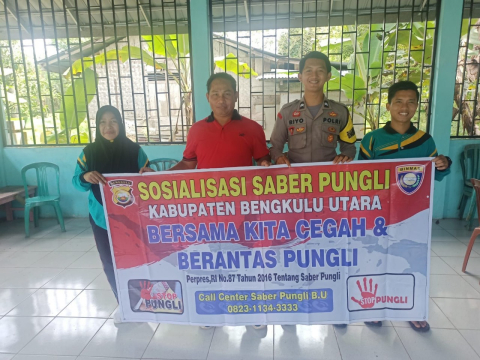 Bhabinkamtibmas Desa Air Baus 1 Ajak Warga Binaanya Cegah Pungli 