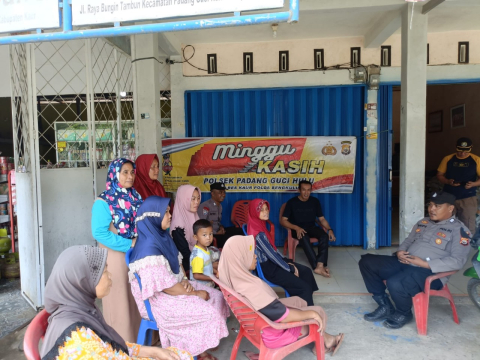 Minggu Kasih, Polsek Padang Guci Hulu Gali Informasi Kamtibmas bersama Warga Desa Bungin Tambun III