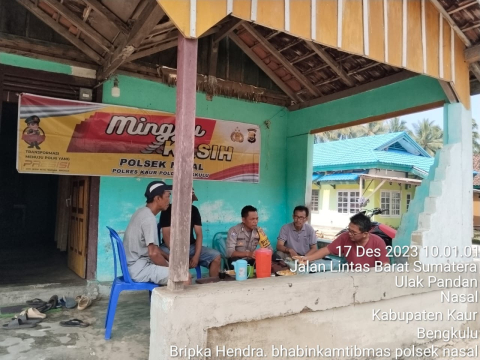 Jalin Silahturahmi dan Dengarkan Keluhan Serta Masukan dari Masyarakat, Polsek Kaur Selatan Gelar Minggu Kasih 