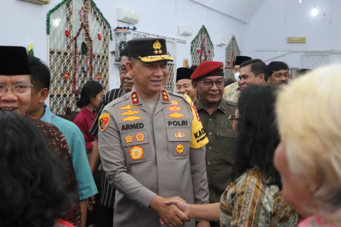 Cek Pengamanan Malam Natal, Kapolda Bengkulu Pastikan Tidak Ada Gangguan