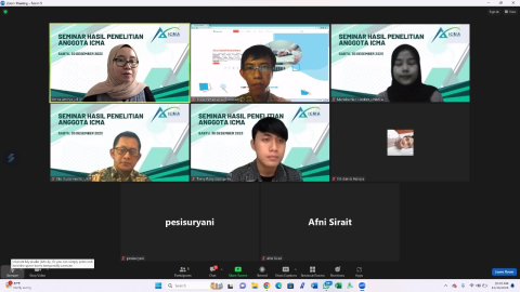 Dua Mahasiswa Berprestasi Unusia Paparkan Akuntansi Budaya pada Diseminasi Hasil Penelitian ICMA