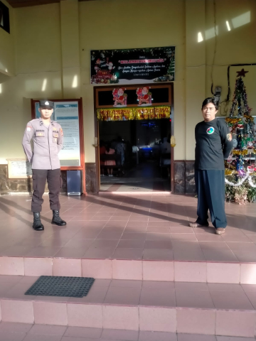 Antisipasi Tindak Pidana, Polres BU  Rutin Laksanakan Pengamanan Gereja