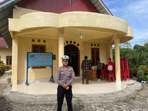 Ciptakan Keamanan, Polisi Rutin Pengamanan Gereja Setiap Hari Minggu
