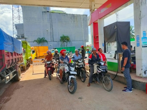 Cek Ketersediaan BBM, Polsek Ketahun Rutin Sambangi SPBU di Wilayahnya