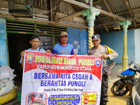 Sosialisasi Saber Pungli, Polsek Ketahun Edukasi Masyarakat