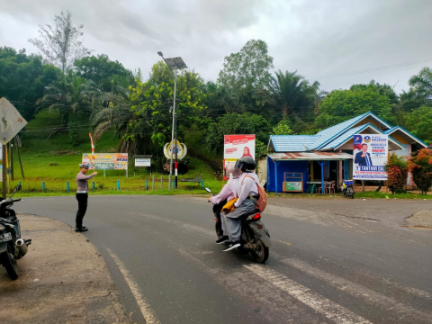 Berikan Pelayanan Masyarakat, Polsek Ketahun Gelar Morning Traffic Control