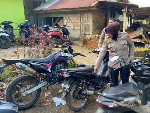 Polsek Kerkap Lakukan Penertiban Knlapot Brong di SMAN 4 Bengkulu Utara 