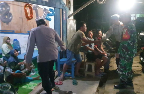 Sinergitas TNI-POLRI, Polsek Giri Mulya Patroli Sinergitas dalam Rangka Cooling system Jelang Pemilu 2024