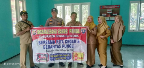 Polsek Ketahun Laksanakan Sosialisasi Saber Pungli di Desa Kualalangi 