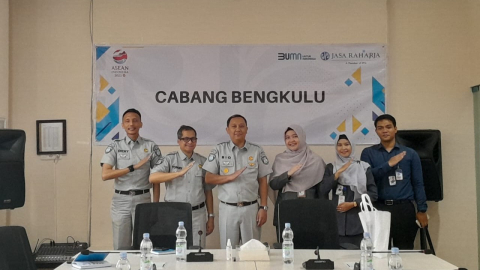 Kunjungan Balasan, RS Gading Medika Bengkulu Silaturahmi ke Kantor PT Jasa Raharja Cabang Bengkulu