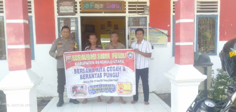 Sosialisasi Saber Pungli di Wilayah Hukum Polsek Ketahun, Upaya Cegah Pungutan Liar
