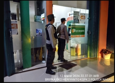 Patroli Rutin dan Patroli Objek Vital, Polsek Nasal Ciptakan Harkamtibmas Kondusif 