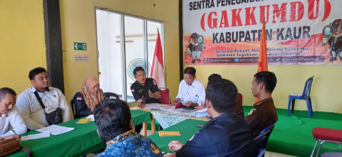  Adannya Temuan Kecurangan Pada Pemilu 2024, Sat Reskrim Polres Kaur Bersama Sentra Gakkumdu Laksanakan Pembahasan 