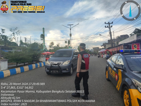 Polsek Kota Manna Polres BS Lakukan Patroli Sore Ciptakan Kenyamanan Beribadah dan Antisipasi Bali 