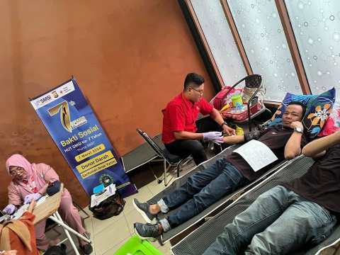 Serentak se-Indonesia, SMSI Bengkulu Gelar Baksos Donor Darah dalam Rangka HUT Ke-7