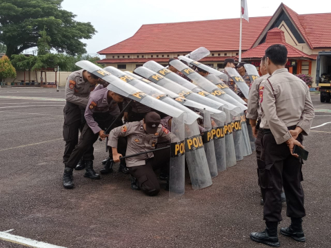 Persipan Giat Supervisi, Dit Samapta Polda Bengkulu, Laksanakan Pelatihan Dalmas