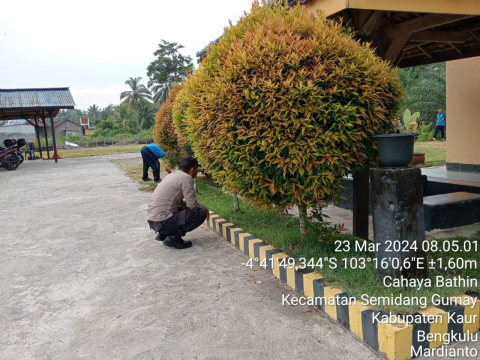 Kegiatan Mingguan Rutin, Polsek Nasal Kurve Mako 