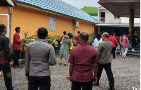 Berikan Pelayanan dan Pelindungan Bagi Masyarakat, Polres Rejang Lebong Amnkan Ibadah Mingguan di Gereja
