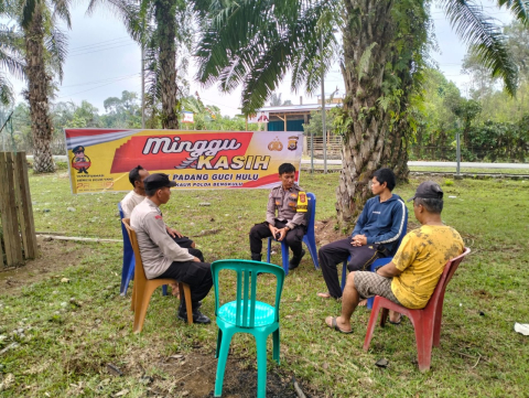 Tukar Informasi Terkait Kamtibmas di Wilkum, Polsek Padang Guci Hulu Gelar Minggu Kasih 