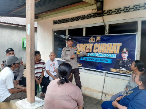 Jumat Curhat, Polsek Padang Ulak Tanding Dengarkan Keluhan Warga