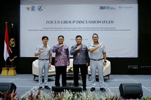 Jasa Raharja dan Kejaksaan Agung Gelar FGD Risiko Penyimpangan Dana Pertanggungan Wajib Korban Kcelakaan Lalu Lintas 