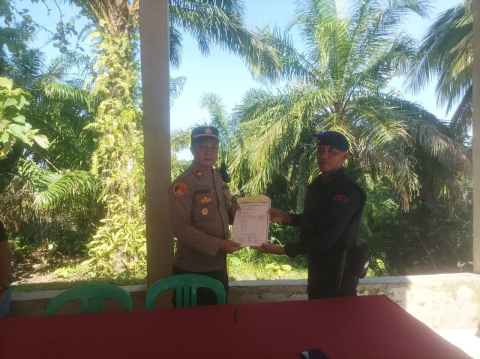 Amankan Kegiatan Ibadah Misa, Polsek Maje Lakukan Sterilisasi Gereja GEKISIA di Desa Parda