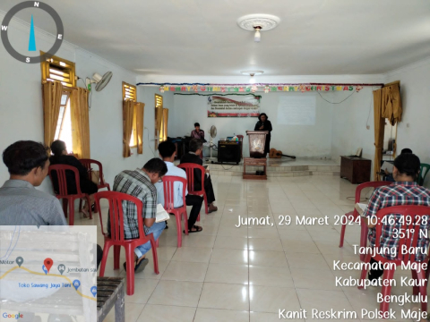 Personel Polsek Maje Lakukan Pengamanan Perayaan Kenaikan Isa Al-Masih di Gereja