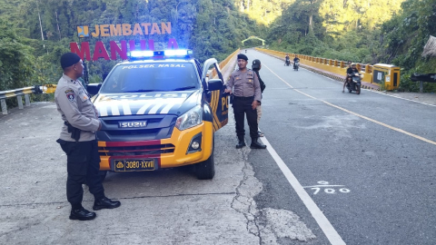 Polsek Nasal Patroli di Wilayah Hukum Cegah Gangguan Kamtibmas Jelang Hari Raya Idul Fitri 